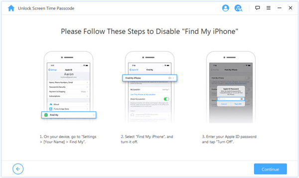 disabled find my iphone