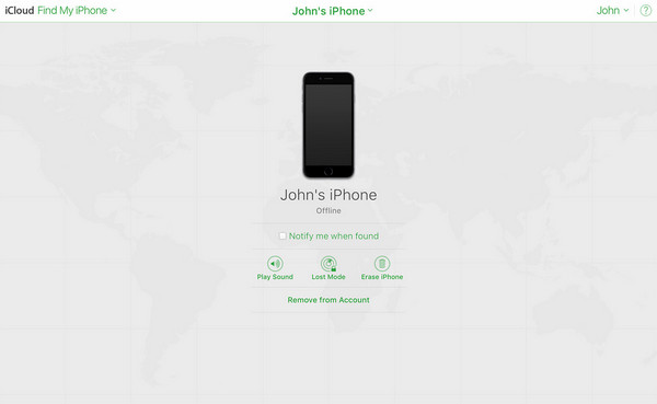 disable find my through icloud