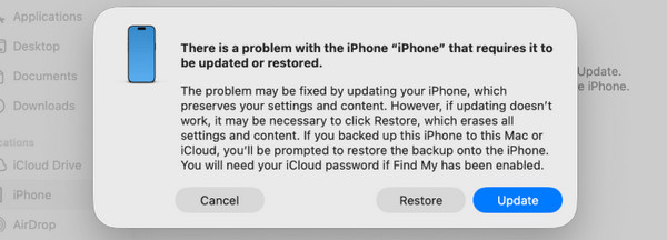 Click Restore Button