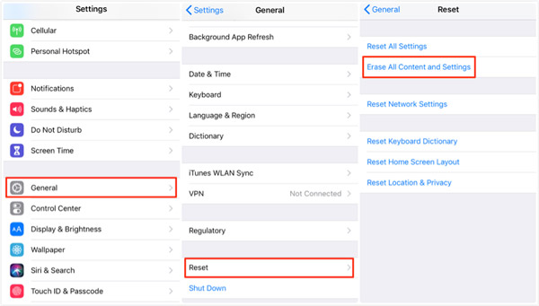 reset de fábrica iphone x via configurações