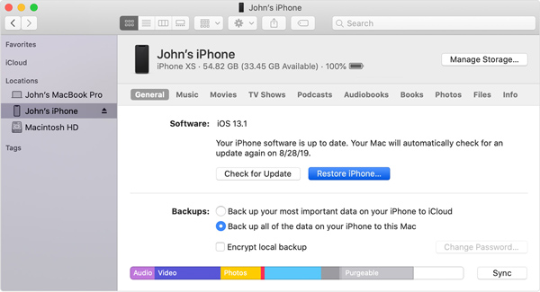 ripristinare le impostazioni di fabbrica di iphone con itunes