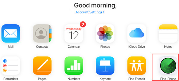 icloud'da iphone bul