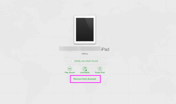 remove ipad from find my
