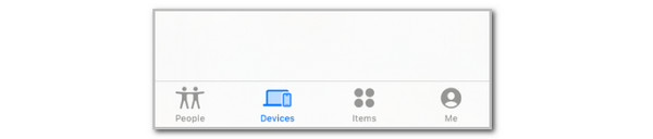 tap devices button