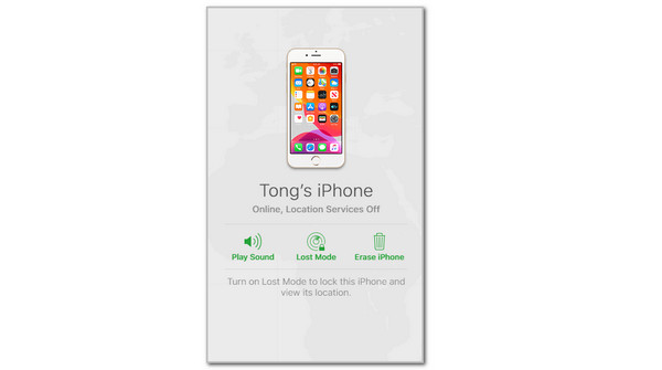 tap erase iphone