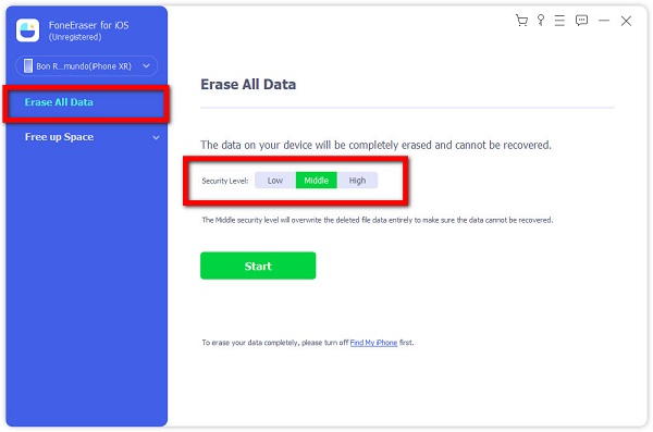 Erase All Data