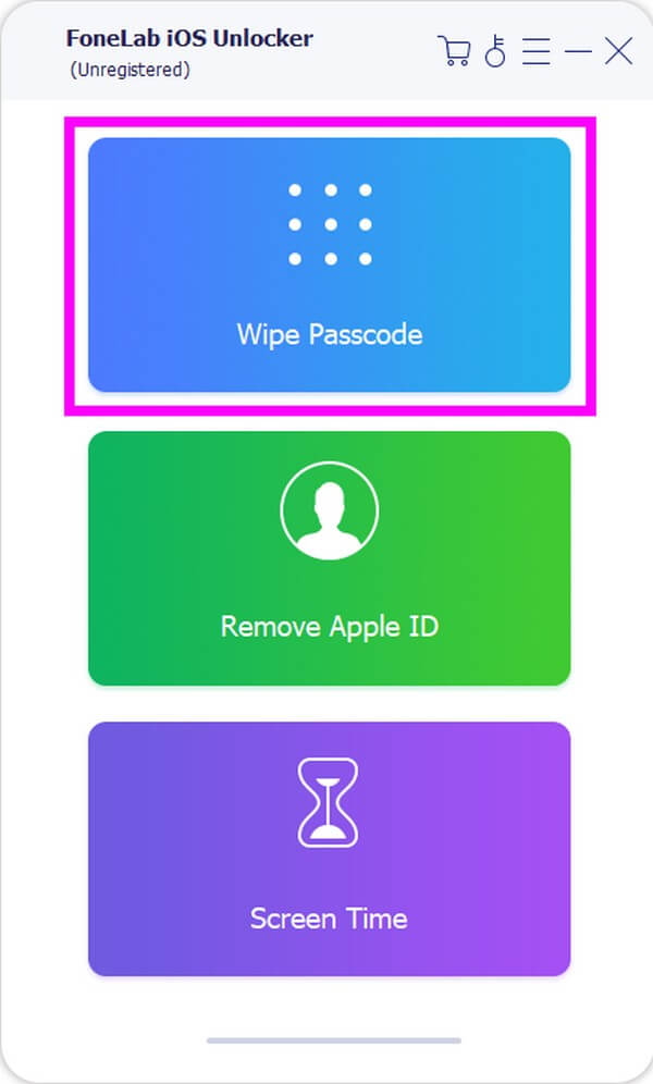 выберите поле Wipe Passcode