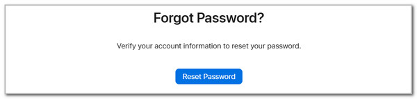 click reset password