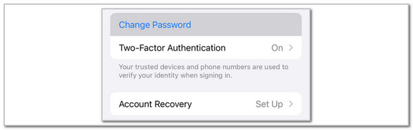 tap change password