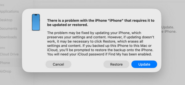 Click Restore Button