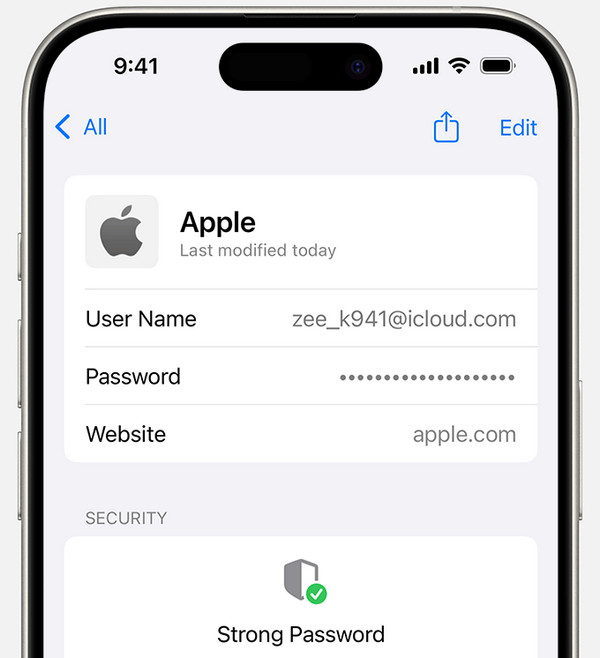Go To Password Section