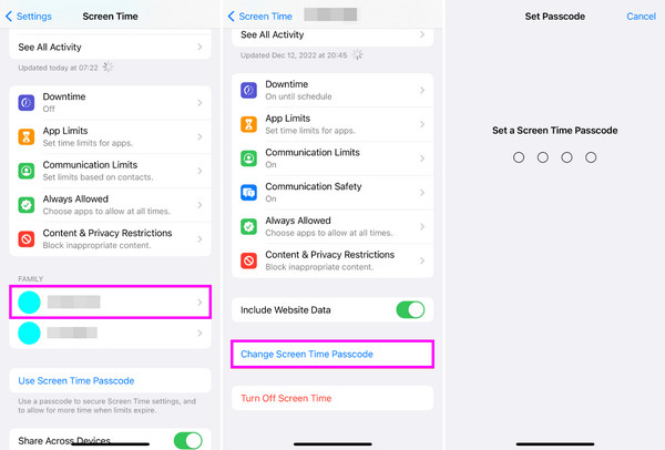 resolve passcode on your child device