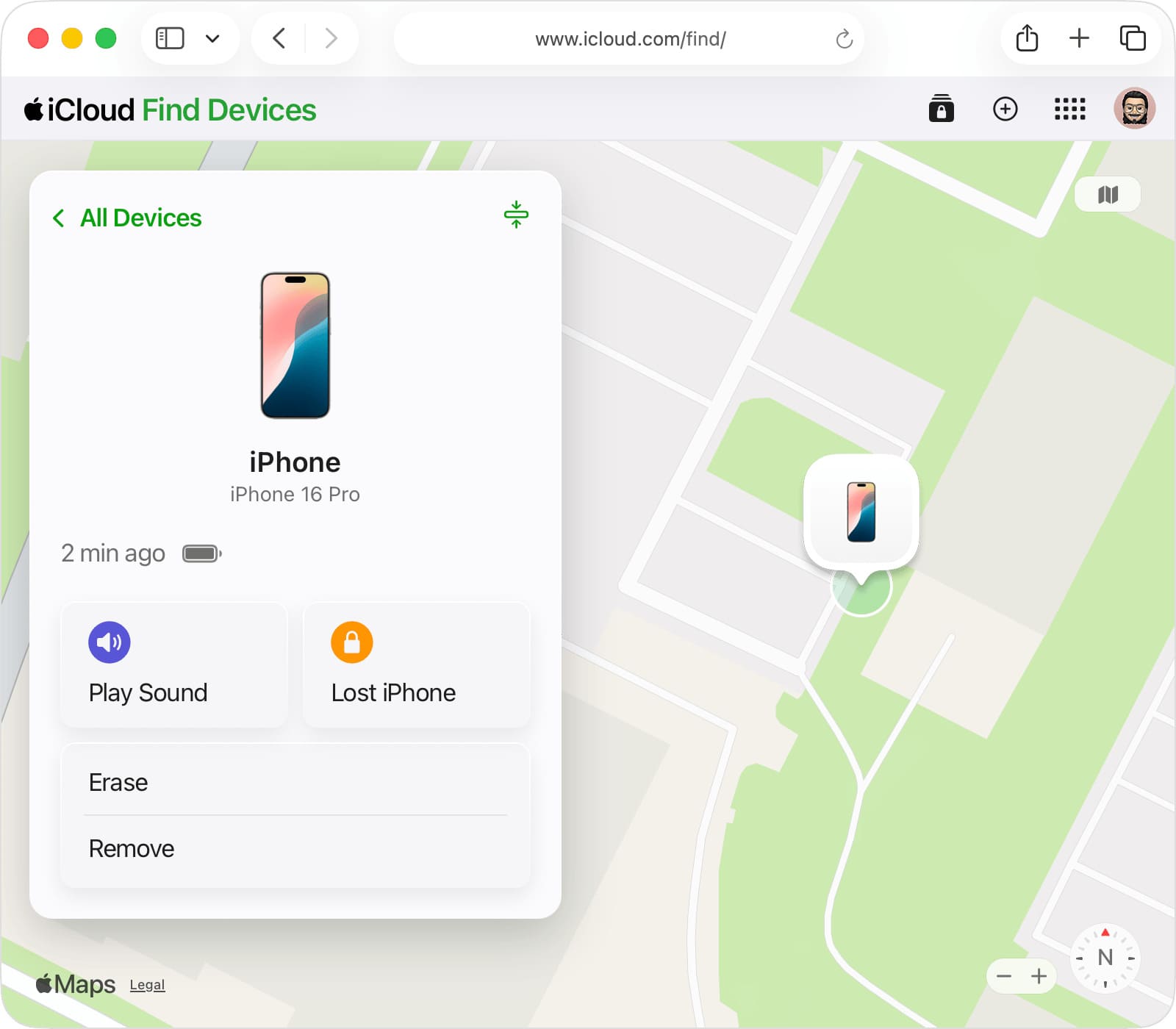 find my erase device