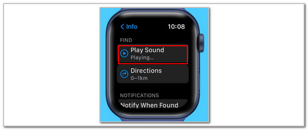 tap play sound button