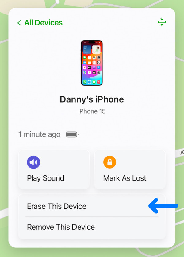 Manage iPad on Find My