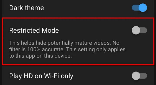 Block Youtube On App