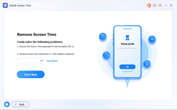 Click Start Now Button