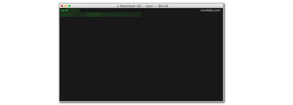 enter code on terminal