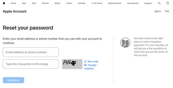 Click Continue Button