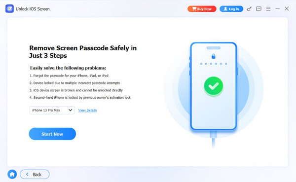 Select Start Now Button