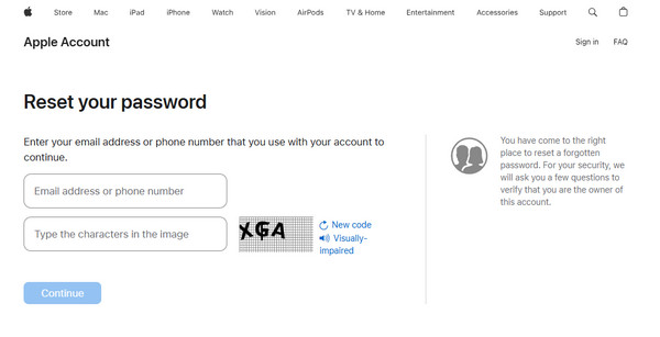 Click Continue Button