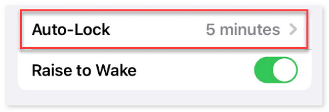 auto lock button on iphone