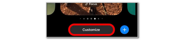 tap customize button