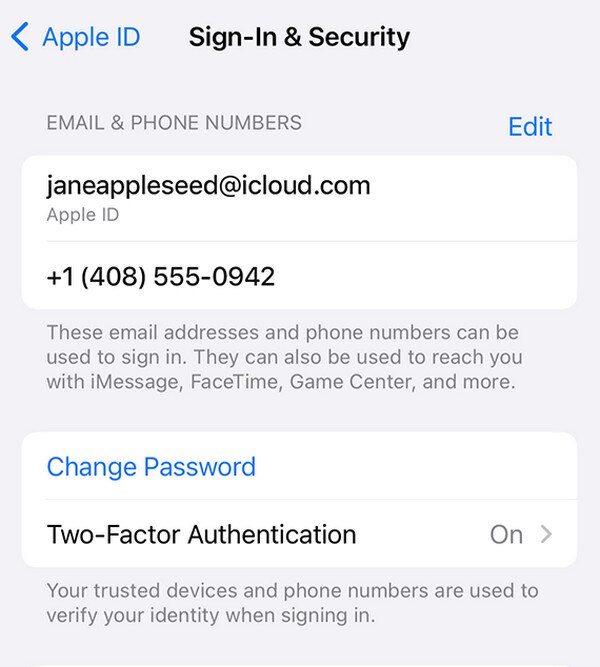 iPhoneの設定でパスワードを変更する