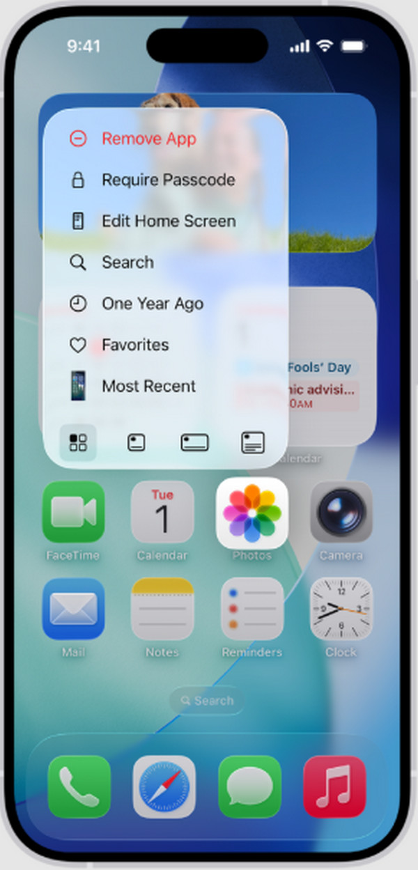 Tap Edit Home Screen Button