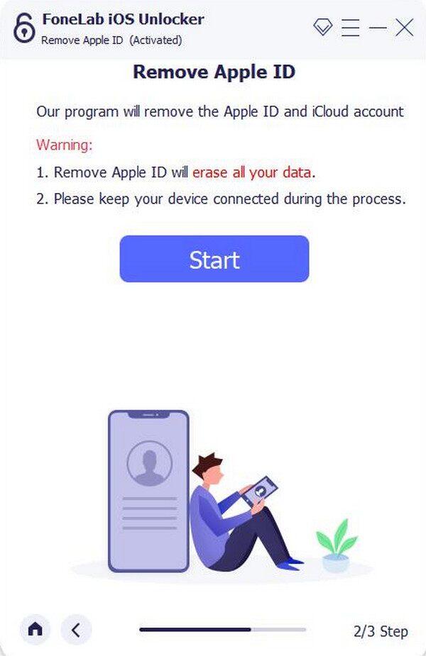 click start button