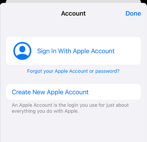 create apple id on app store
