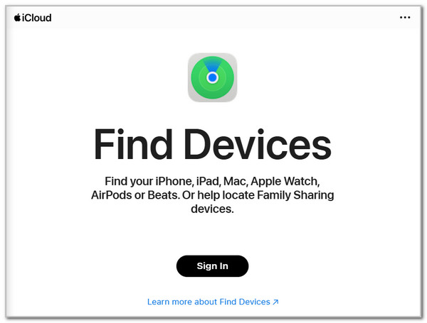 Select Sign In Button