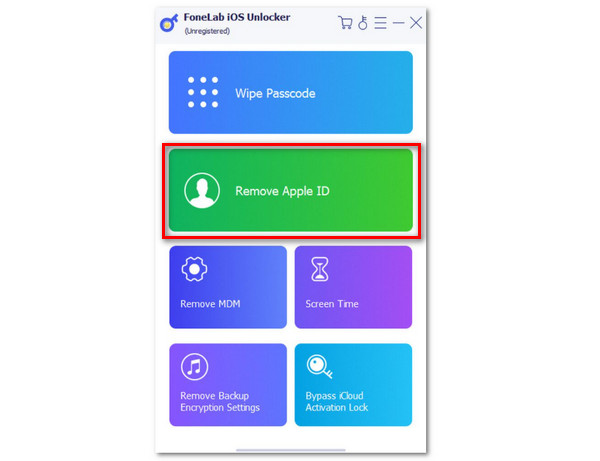 Click Remove Apple Id Button