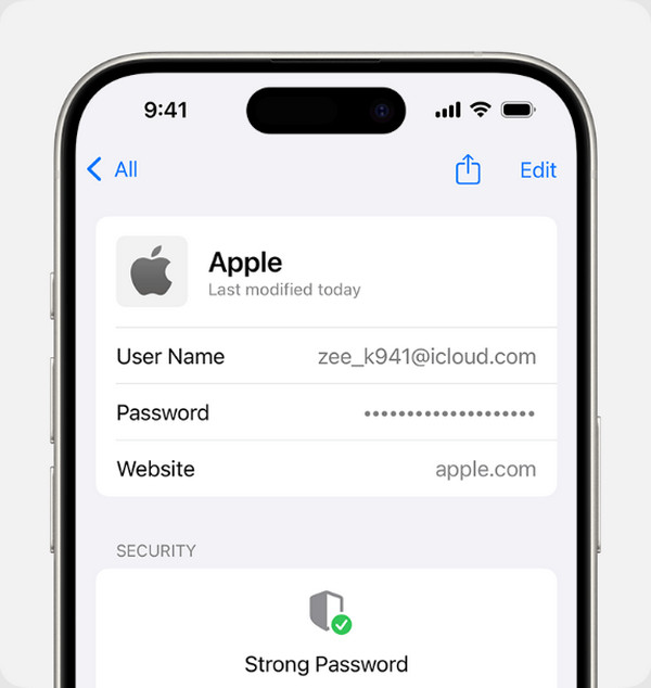 Find Apple Password On Passwords App