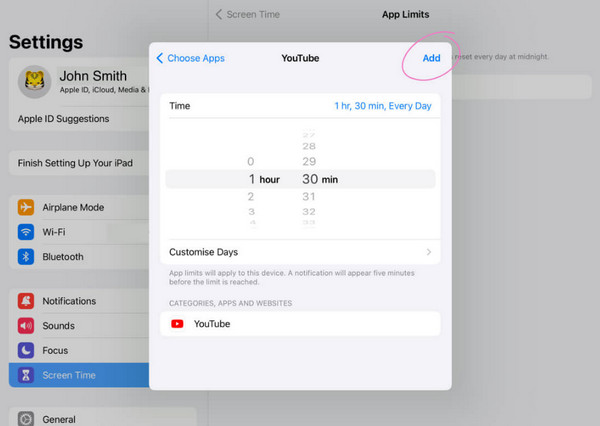 Lock Apps With App Limits