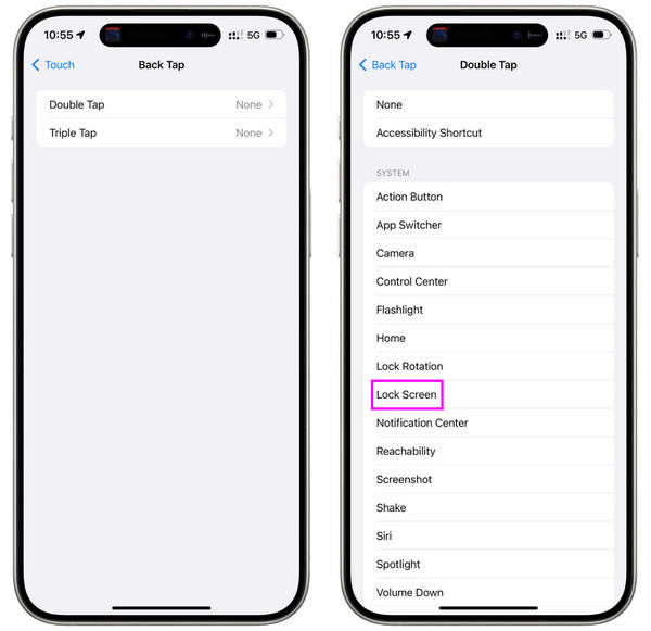 Lock Screen Through Back Tap