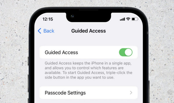 Lock Screen Using Guided Access