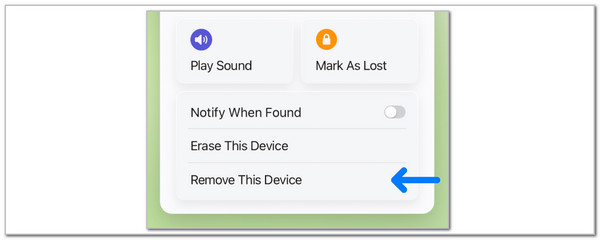 choose remove this device