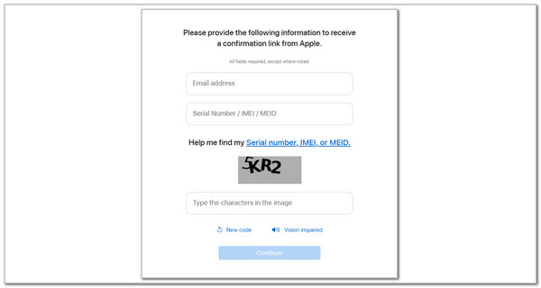 enter iphone or ipad info