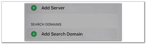 tap add server button
