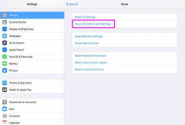 remove apple id from ipad through resetting