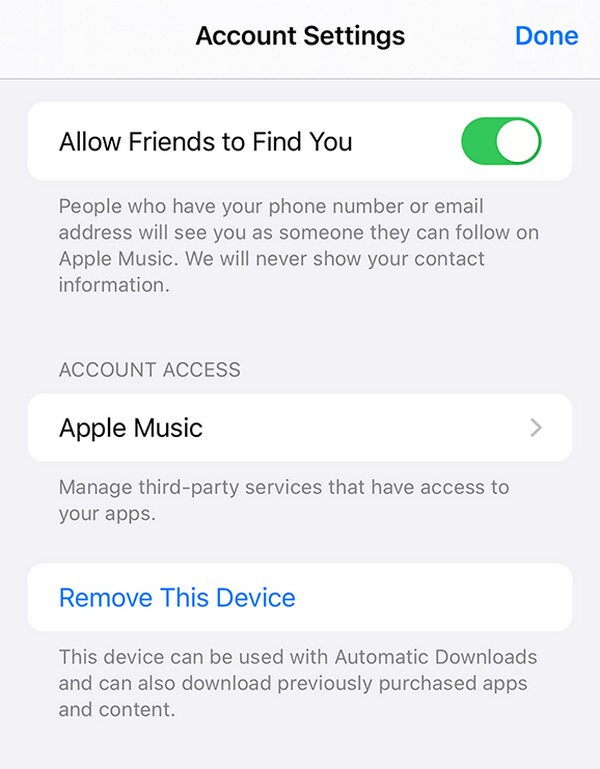 remove apple id through settings