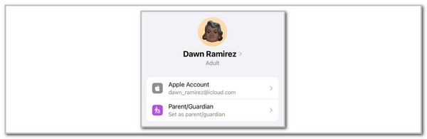 tap apple id photo