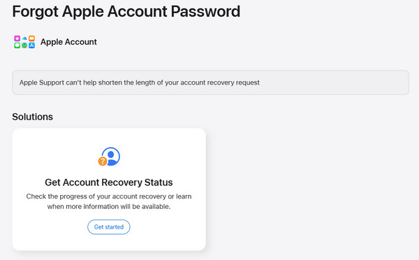 Click Get Started Button