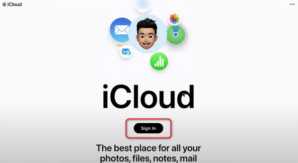 connectez-vous au site Web iCloud
