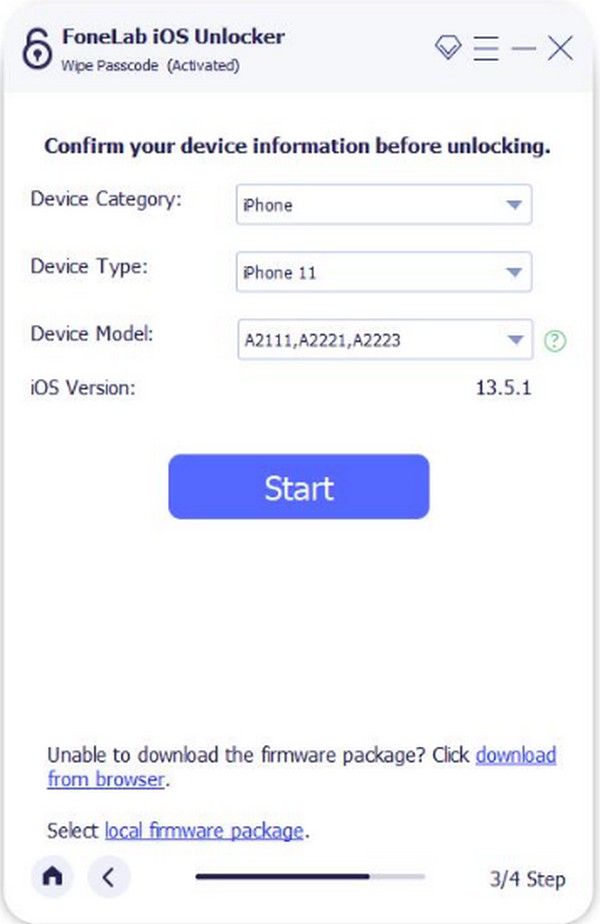 confirmar informações do dispositivo iPad