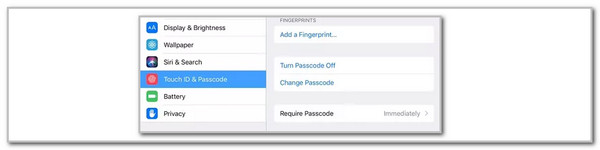 tap change passcode