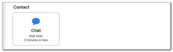 click chat button