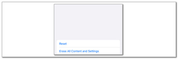 tap erase all content and settings