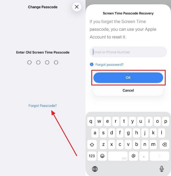 Turn Off Parental Control Using Forgot Passcode